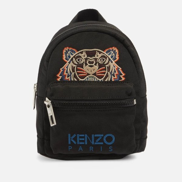 Kampus Embroidered Tiger Canvas Mini Backpack