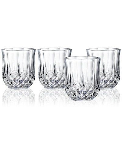Cristal D’Arques Longchamp Set of 4 Double Old Fashioned Glasses