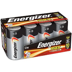 Energizer D Cell Batteries, Max Alkaline (8 Count)