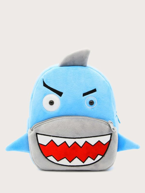 Boys Cartoon Shark Design Novelty Bag