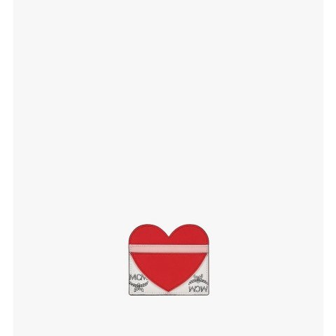 MCMValentine Card Case in Visetos Leather Mix
