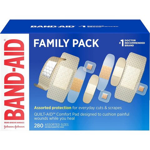 Band-Aid Brand 多种尺寸创可贴 280片