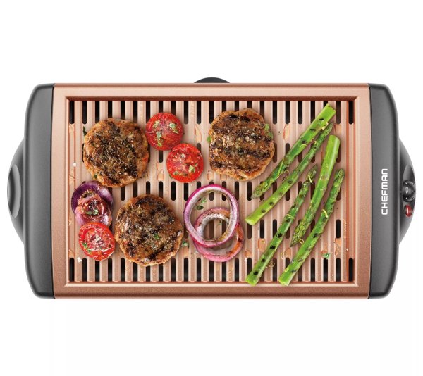 Indoor Smokeless Grill with CopperGrates - QVC.com