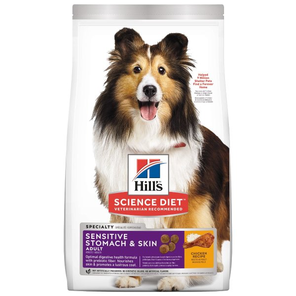 Hill's® Science Diet® Sensitive Stomach & Skin Adult Dog Food - Chicken & Barley