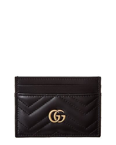 Marmont Quilted Leather Card Case / Gilt