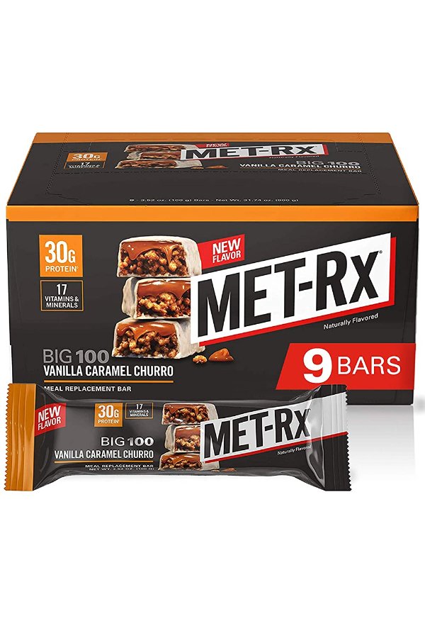 MET-Rx香草焦糖口味蛋白棒 9条装