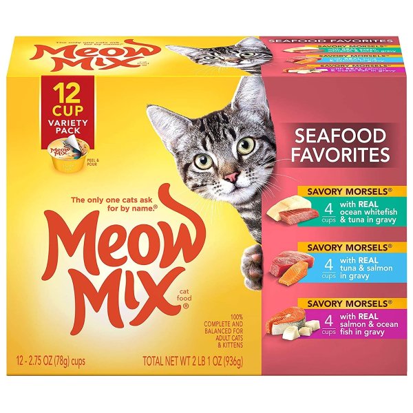 Savory Morsels Wet Cat Food, 2.75 Ounce Cups