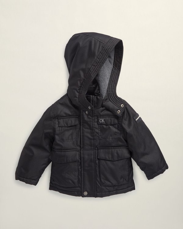 (Infant Boys) Fleece Hood Tech Jacket