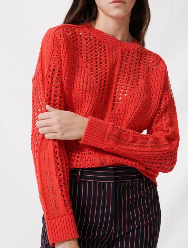 220MAZET Crochet-style sweater