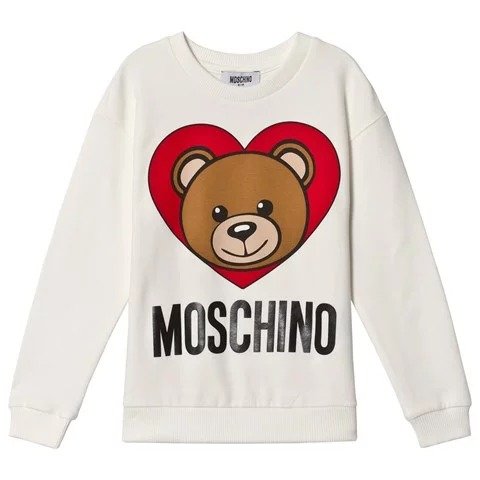 White Heart Bear Branded Sweatshirt | AlexandAlexa
