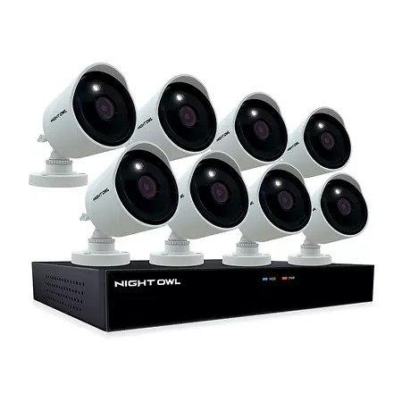 8 Channel Wired DVR with (8) 4K Ultra HD Wired Spotlight Cameras and 2TB Hard Drive - Sam's Club