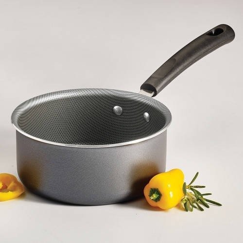 PrimaWare 1 Quart Non-Stick Steel Gray Open Sauce Pan