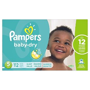 Pampers Baby Dry Diapers Size 5, 112 Count