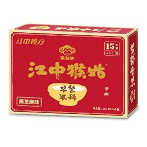 Jiangzhong Hougu Breakfast Rice Cereal 15 Packs - Black Sesame