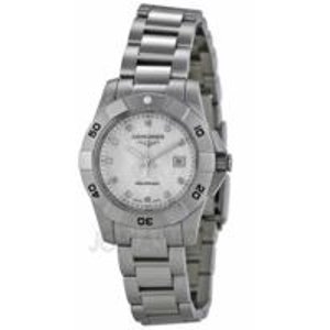 Longines HydroConquest White Pearl Dial Ladies' Watch