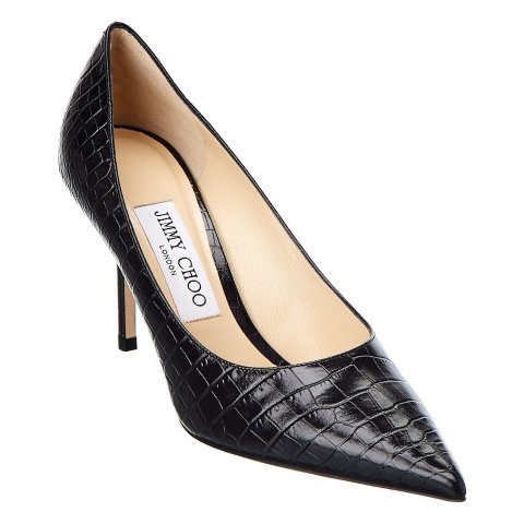 Jimmy ChooLove 85 Croc-Embossed Leather Pump