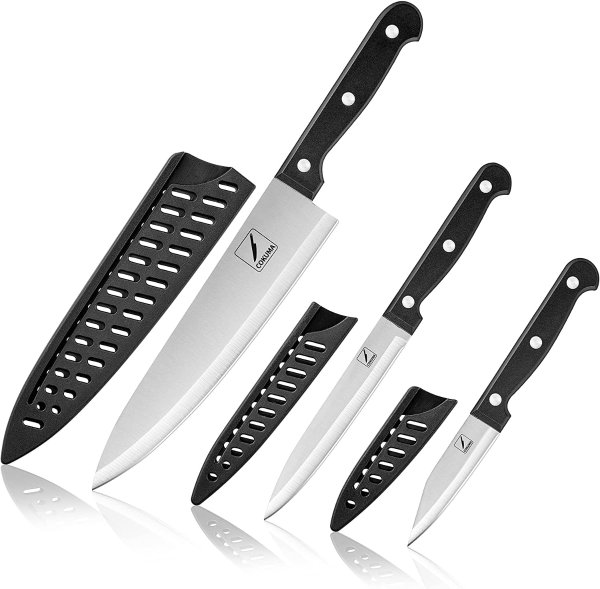 COKUMA 3-Pcs Knife Set With Sheath