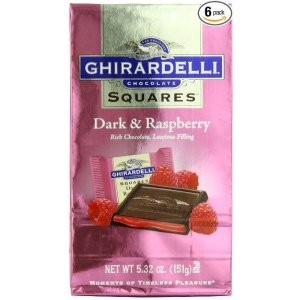 Ghirardelli Chocolate Squares, Dark & Raspberry Filled