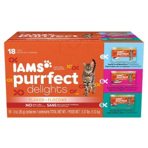 Iams Purrfect Delights Flaked Adult Wet Cat Food