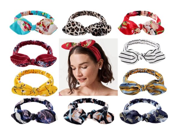 Amazon.com Wecoe 10 Pack Bow Headbands for Women