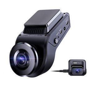 Vantrue S1 4k Hidden Dash Cam Built in GPS Speed, Dual 1080P Front and Rear Car Camera