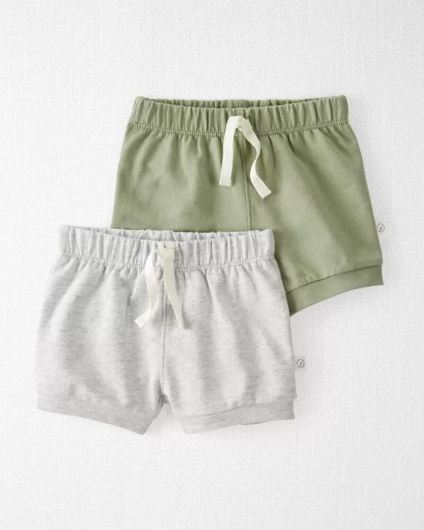 2-Pack Organic Cotton Shorts