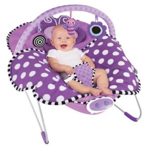 Sassy Cuddle Bug Bouncer, Violet Butterfly @ Amazon.com