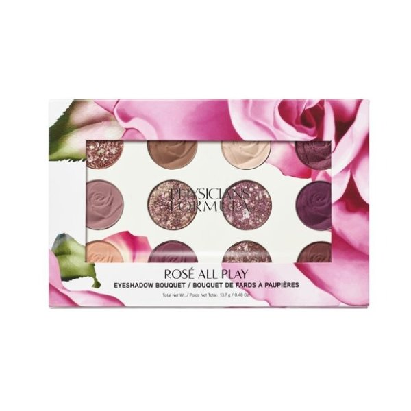 Rose All Play Eyeshadow Bouquet Palette, 12 Shades, Rose