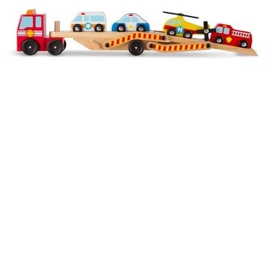 木质救援车玩具