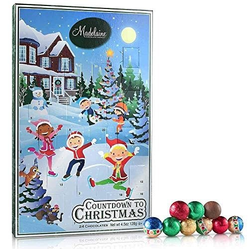 (3 Pack) Madelaine Chocolate 2019 Countdown to Christmas Advent Calendar, Filled With (4.5oz - 128g) 24 Solid Premium Milk Chocolate Ornaments