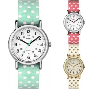 Timex  天美时 圆点表带时尚女士休闲手表