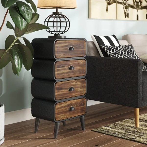 Krish 33'' Tall 4 - Drawer Accent Chest