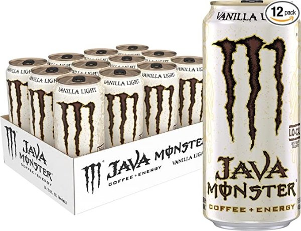 Java香草口味咖啡能量饮料 15oz 12罐