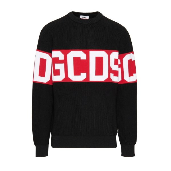 Cotton sweater with GCDS logo