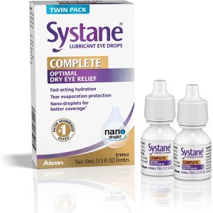 Systane Complete Lubricant Eye Drops, 0.34 Fl Oz, 2 Count