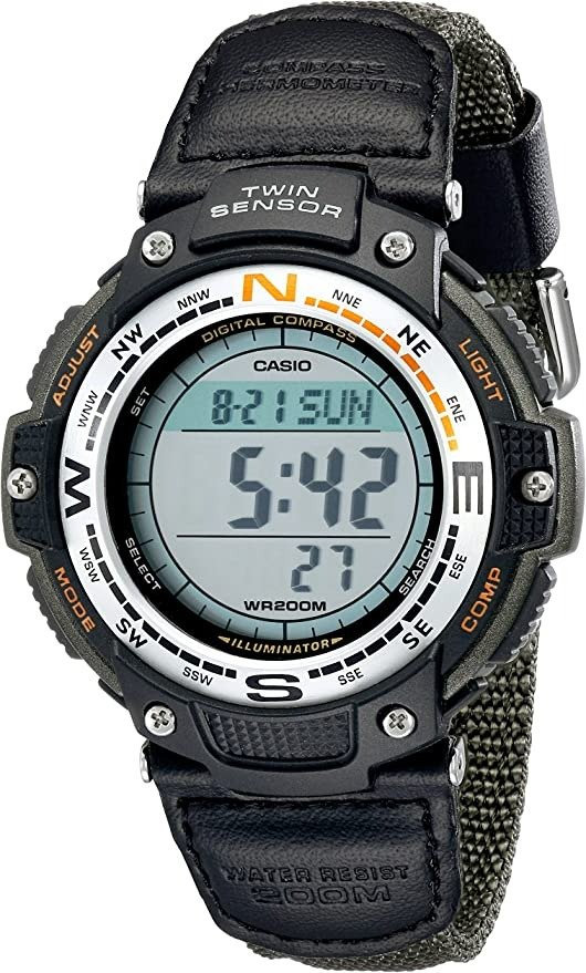 Men's SGW100B-3V Digital Compass Twin Sensor Sport Watch