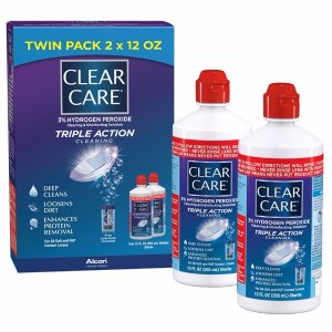 Alcon Clear Care 彻底清洗隐形眼镜液（带眼镜盒），两瓶装