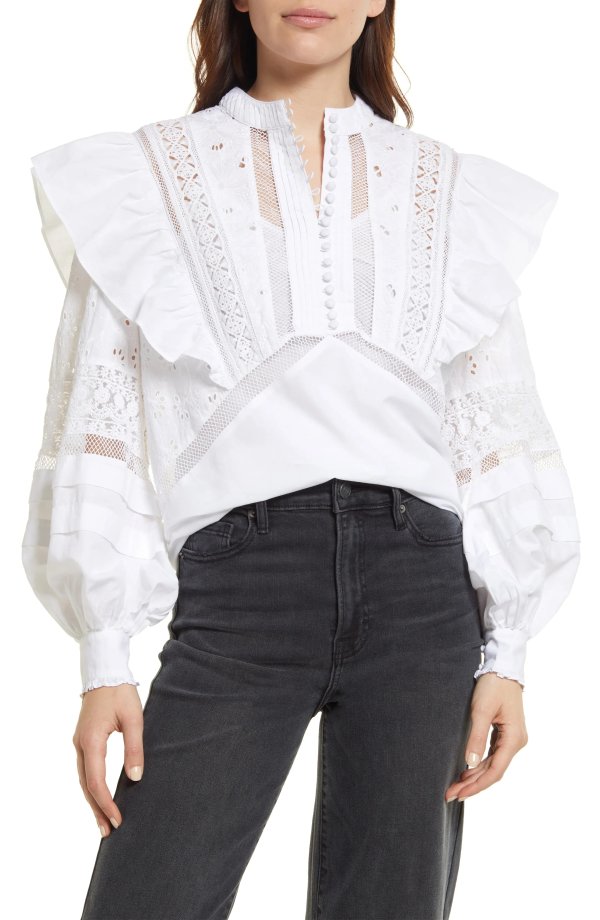 Prim Broderie Anglaise Blouse