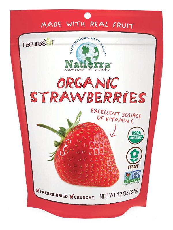 Natierra 有机冻干草莓 1.2 oz