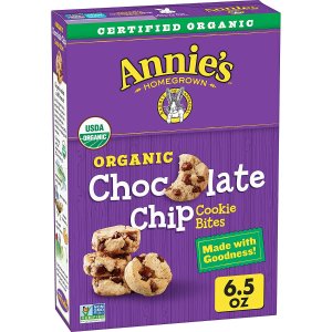Annie's 有机巧克力曲奇饼干 6.5oz 健康好吃小零食