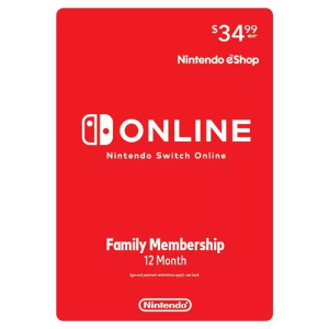 Nintendo Switch Online 家庭制会员 12个月 数字礼卡