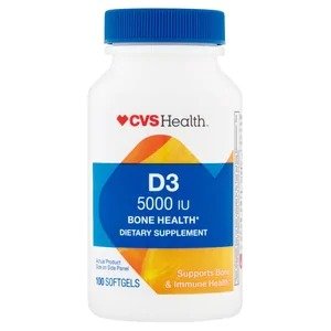 Vitamin D Softgels 5000IU, 100CT