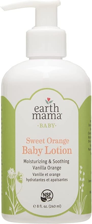Mama Sweet Orange Baby Lotion with Organic Calendula, 8-Fluid Ounce