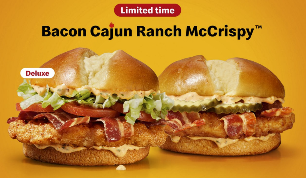 Try the New Bacon Cajun Ranch McCrispy™