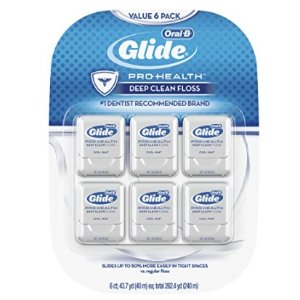 Glide Oral-B Pro-Health Deep Clean Floss, Mint, Pack of 6