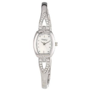 Caravelle by Bulova Women's 43L62 Swarovski Crystal Accented Silver and White Dial Watch