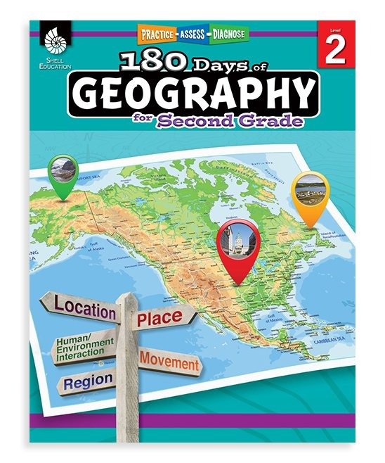 Grade 2 180 Days of Geography Workbook