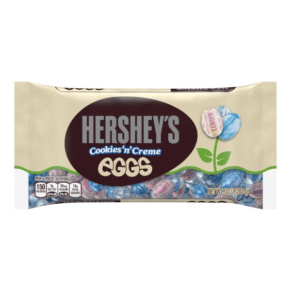 , Cookies & Creme Easter Eggs Candy, 10 Oz.