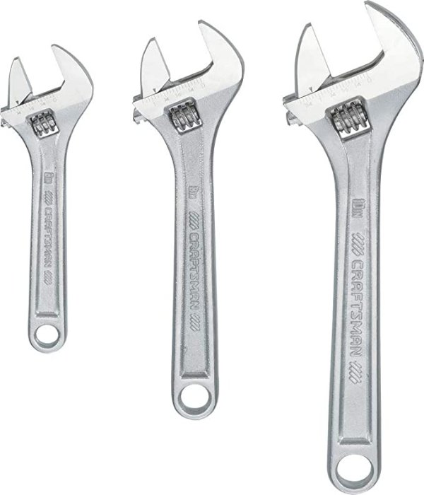 Adjustable Wrench Set, 3-Piece (CMMT12001)