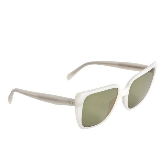 Ladies Cateye Sunglasses White CL40047I25N57